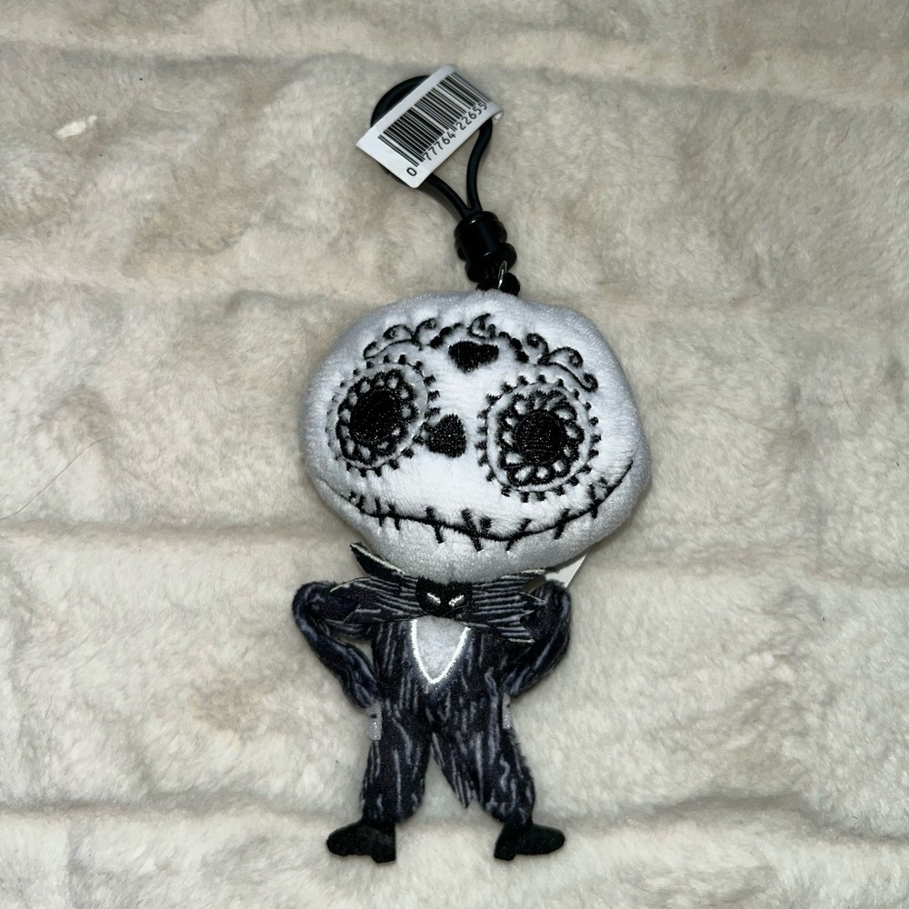 NWT Nightmare Before Christmas Jack Mad Dead Face Figural Bag Clip Disney